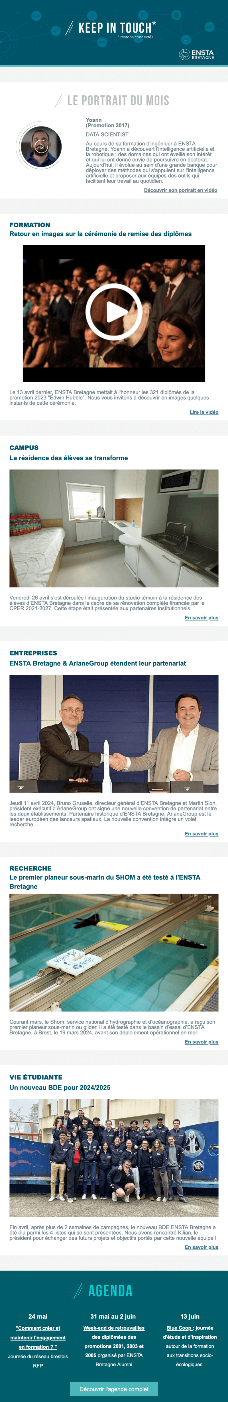 Newsletter ENSTA Bretagne