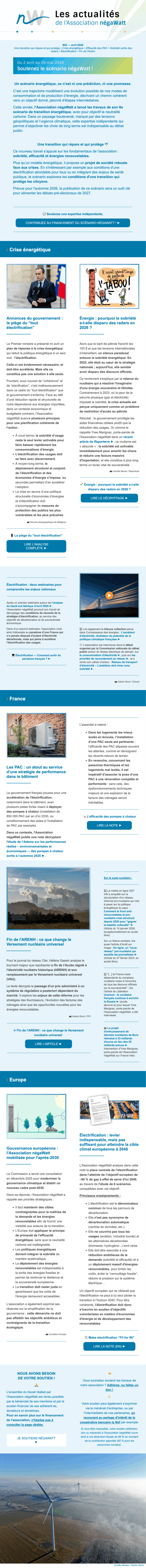 Newsletter NégaWatt