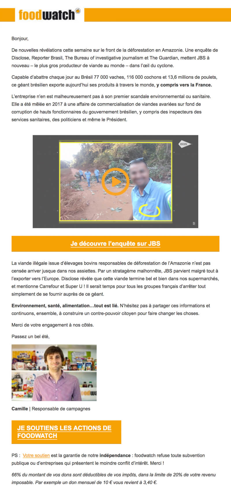 Newsletter Foodwatch