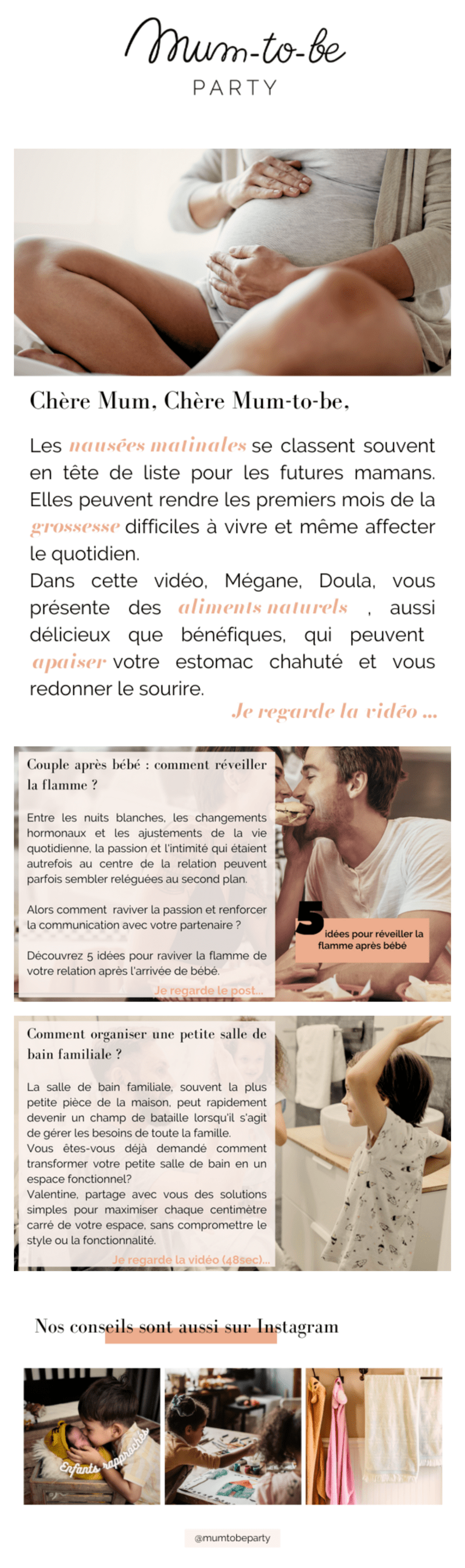 Newsletter Mum-to-be Party