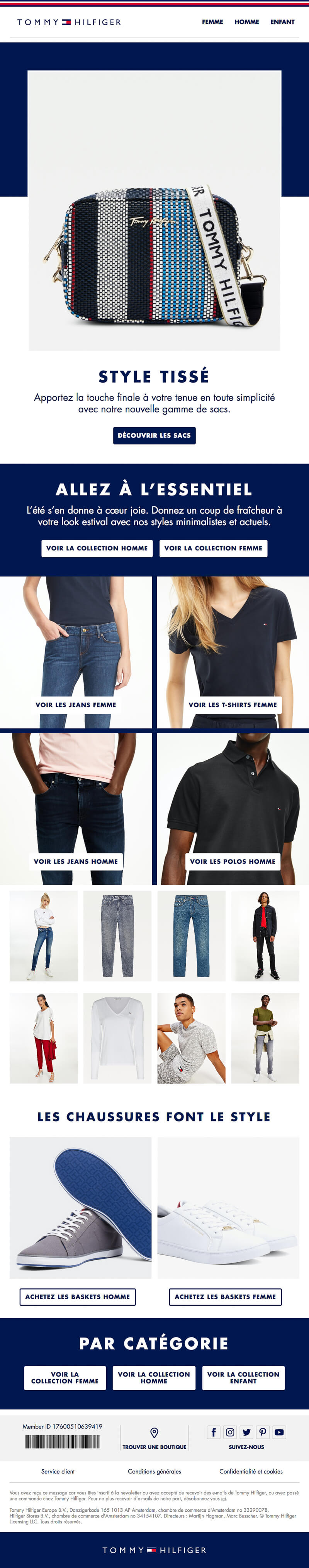 Newsletter Tommy Hilfiger