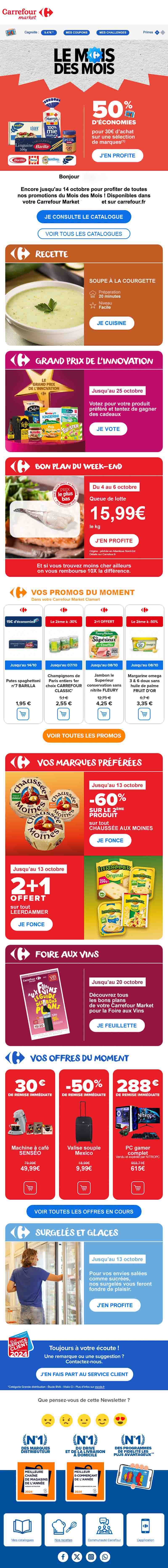 Newsletter Carrefour