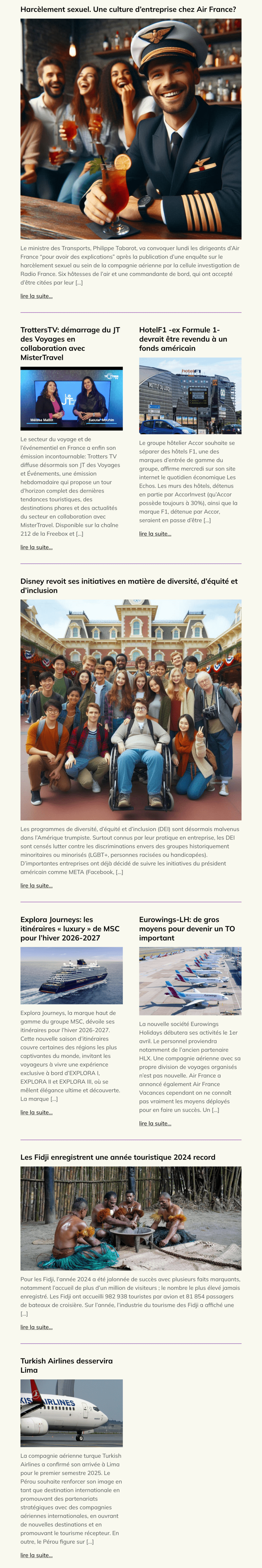 Newsletter MisterTravel