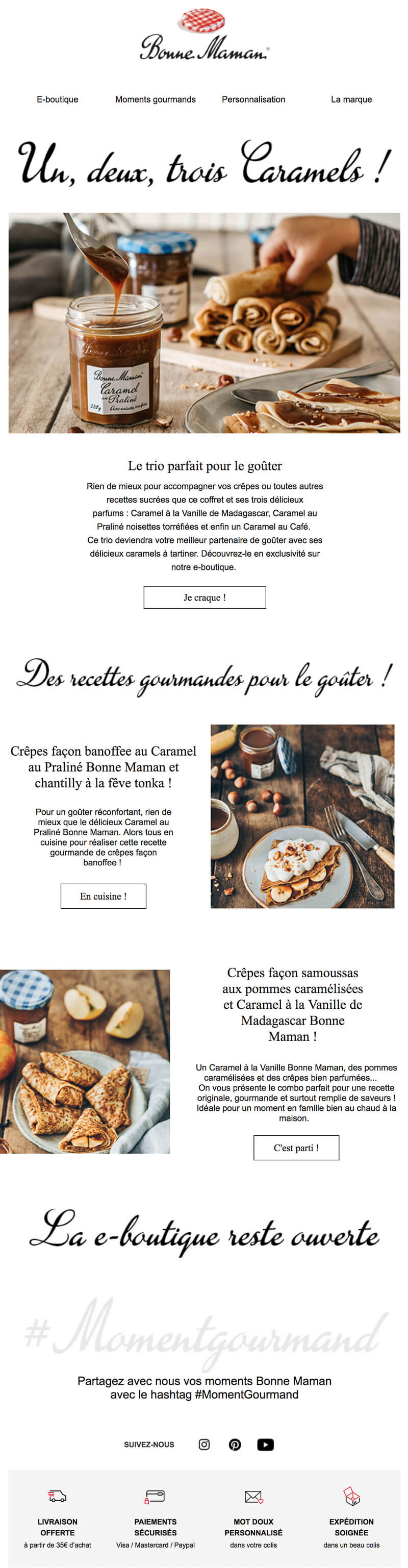 Newsletter Bonne Maman