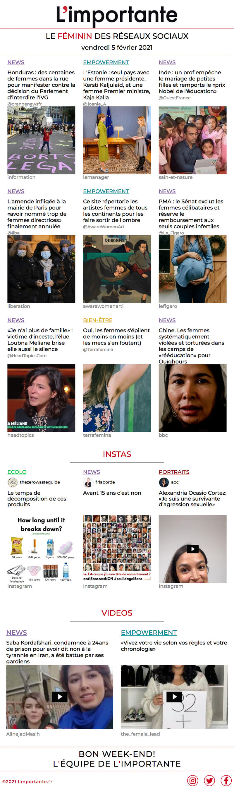 Newsletter L'importante