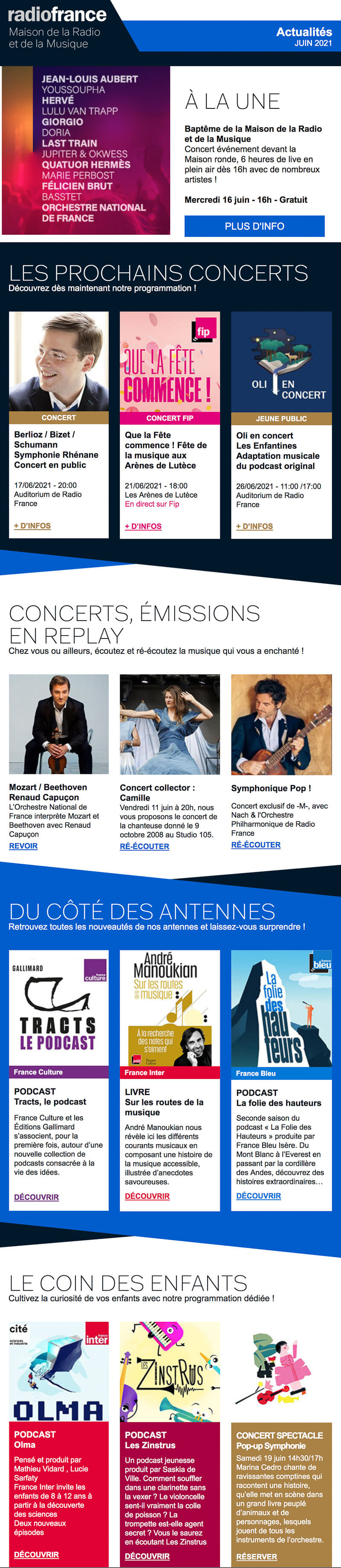 Newsletter Radio France