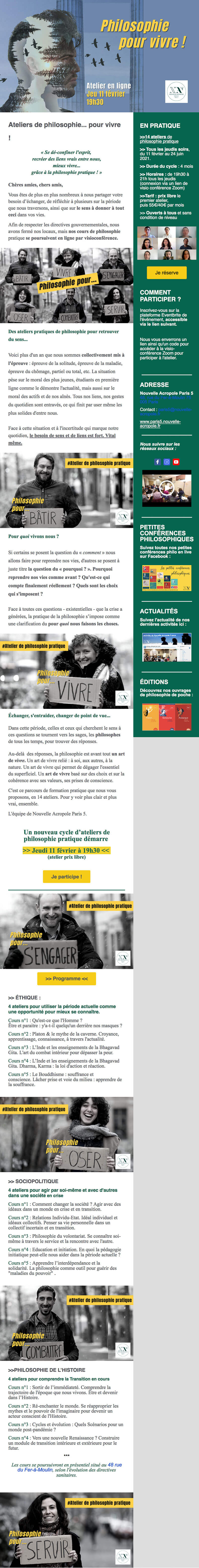 Newsletter Nouvelle Acropole