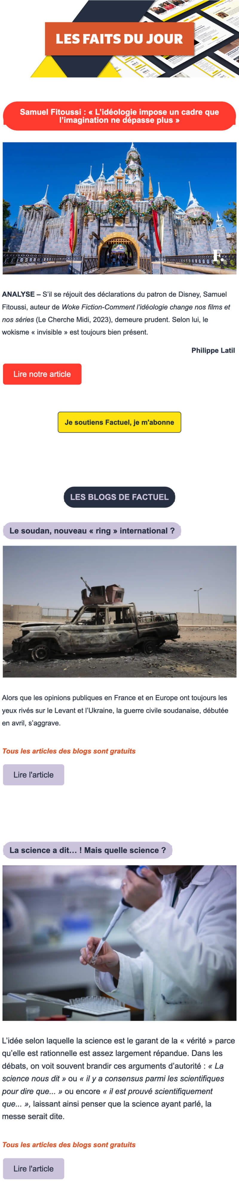 Newsletter Factuel