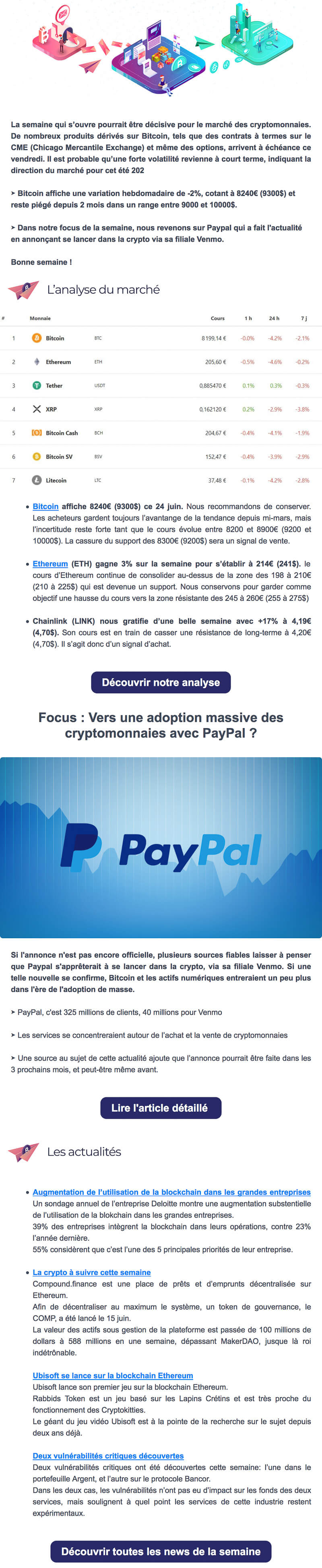 Newsletter Coinhouse