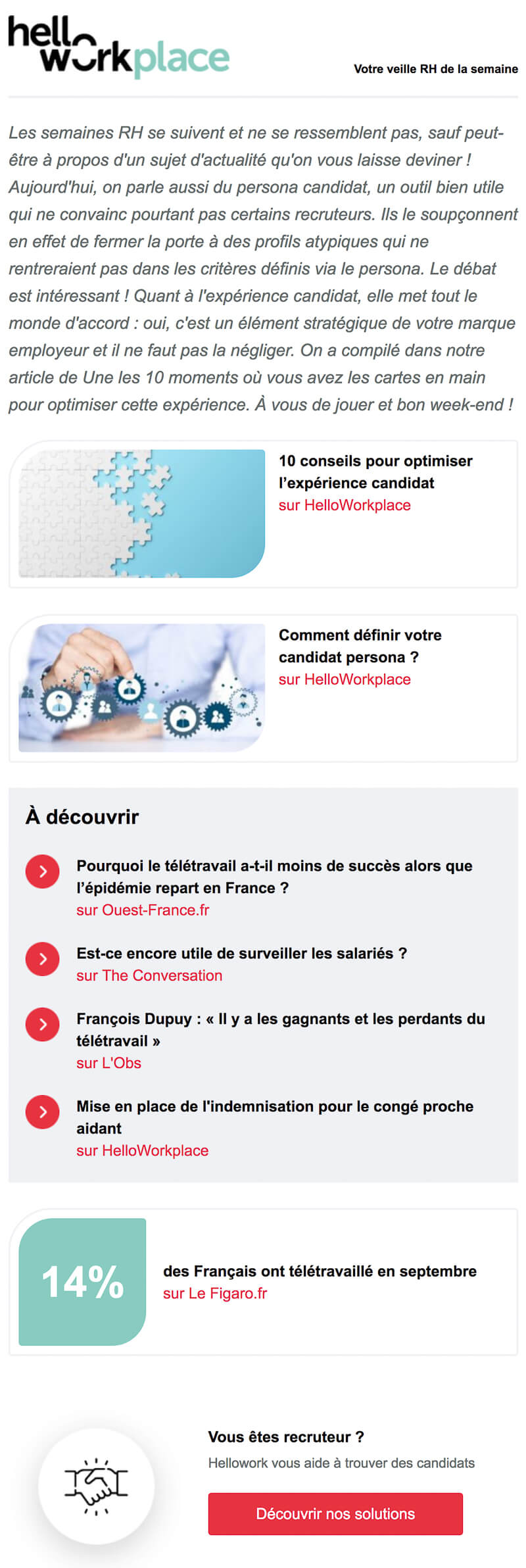 Newsletter HelloWorkplace