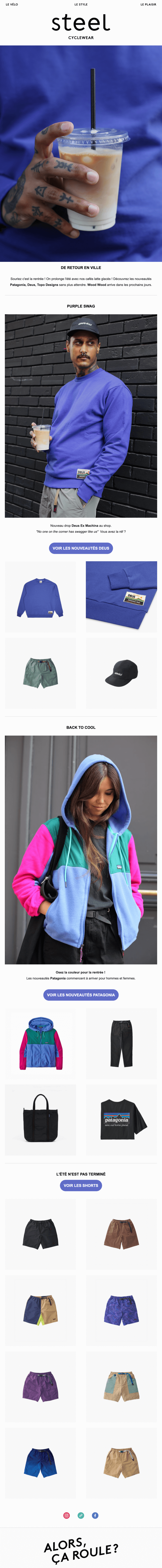 Newsletter Steel Cyclewear