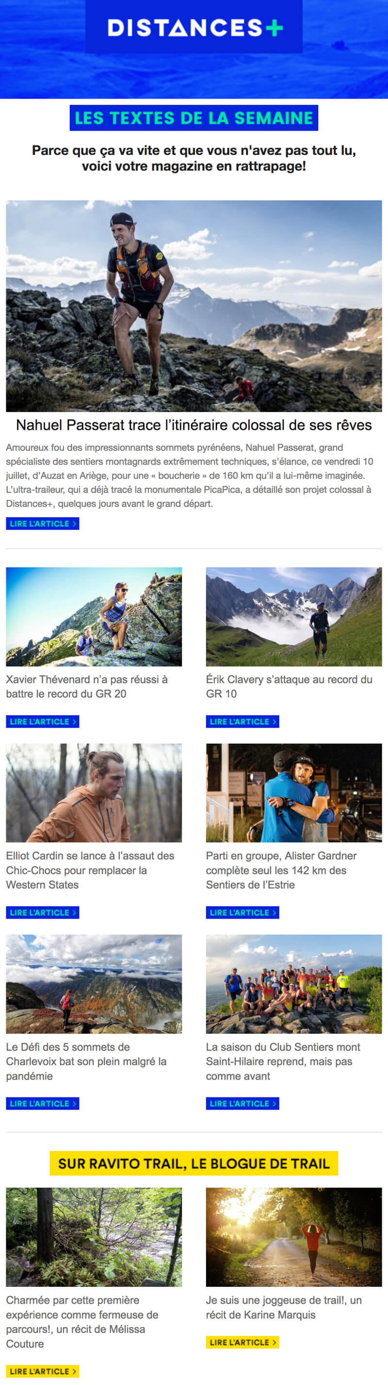 Newsletter Distances+