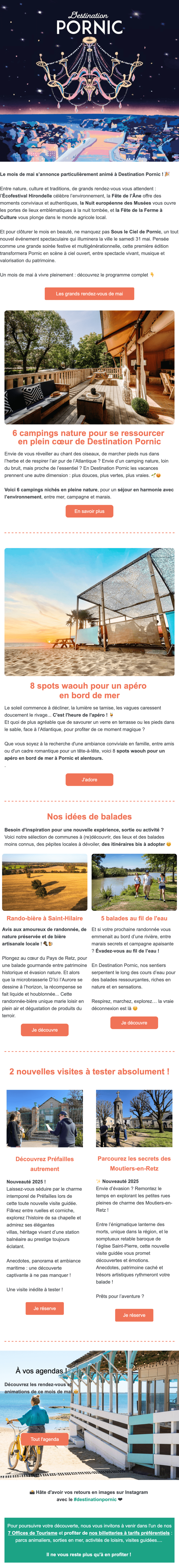 Newsletter Destination Pornic