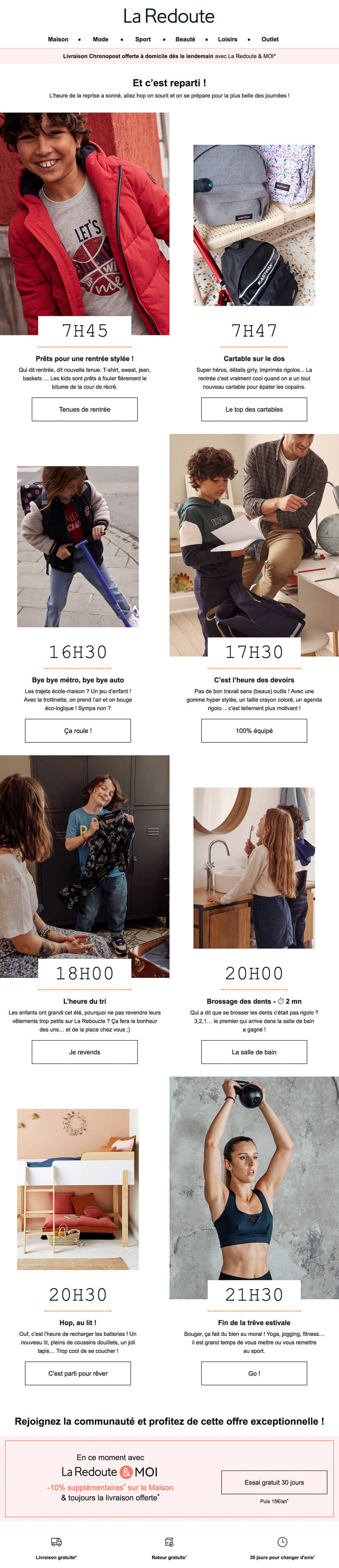 Newsletter La Redoute