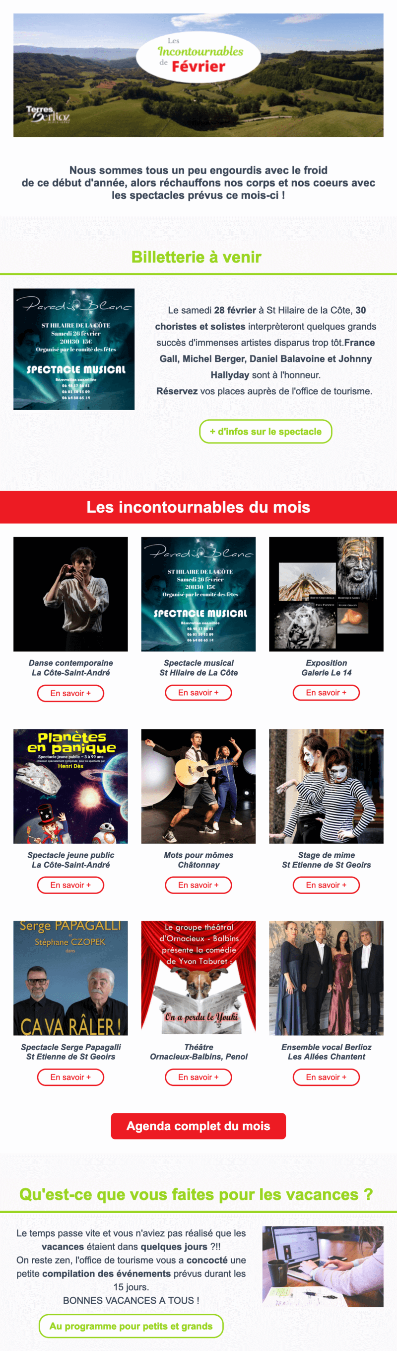 Newsletter Terres de Berlioz