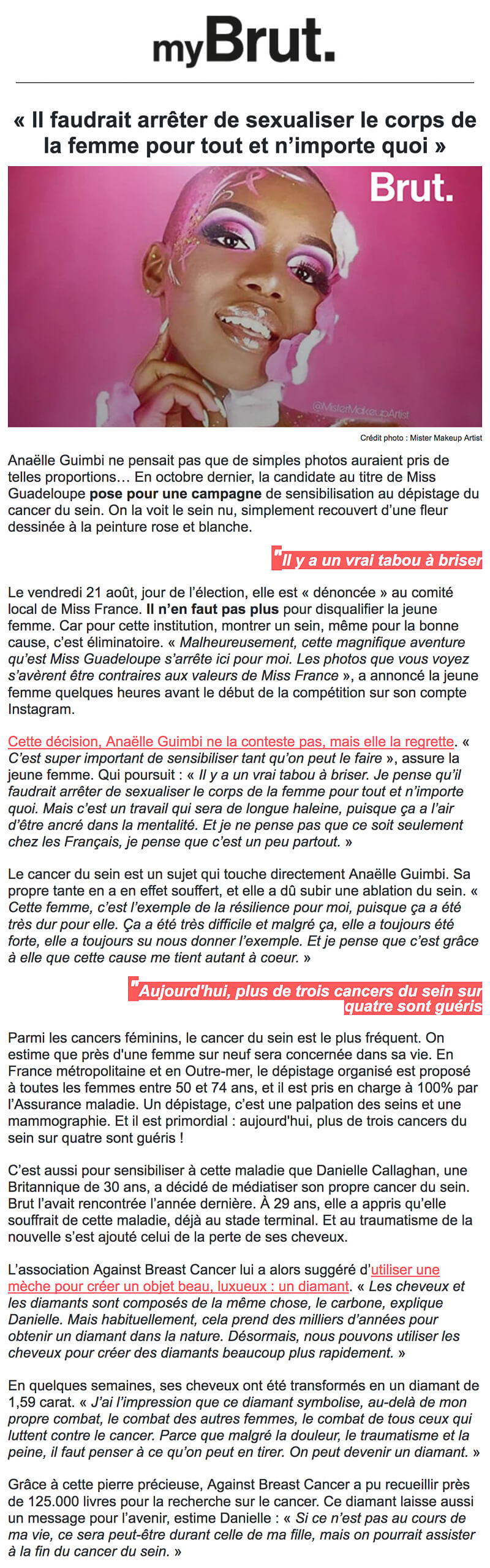 Newsletter Brut