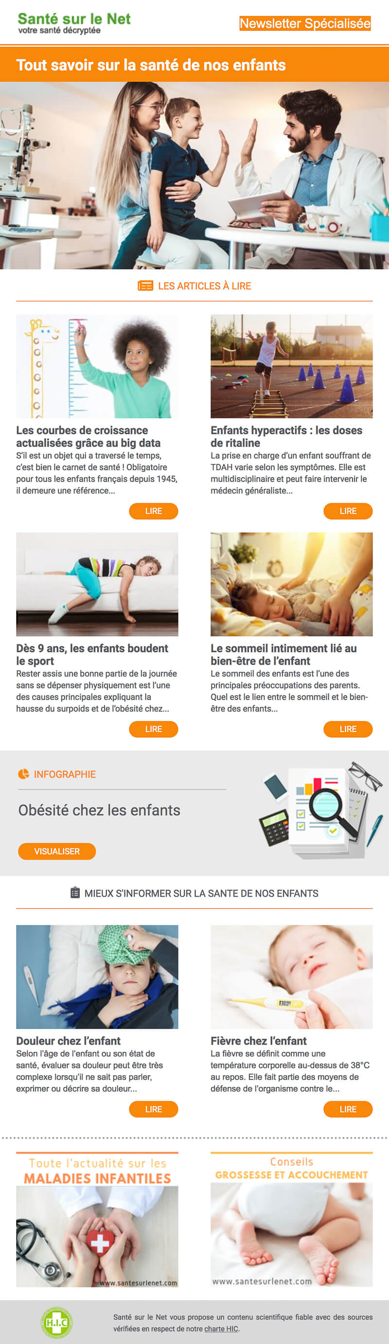 Newsletter Santé sur le Net