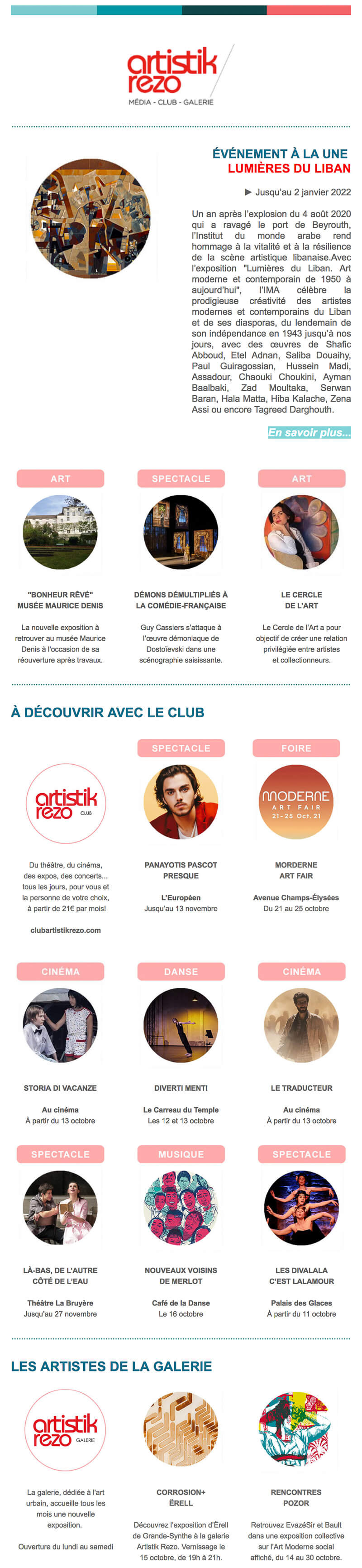 Newsletter Artistik Rezo