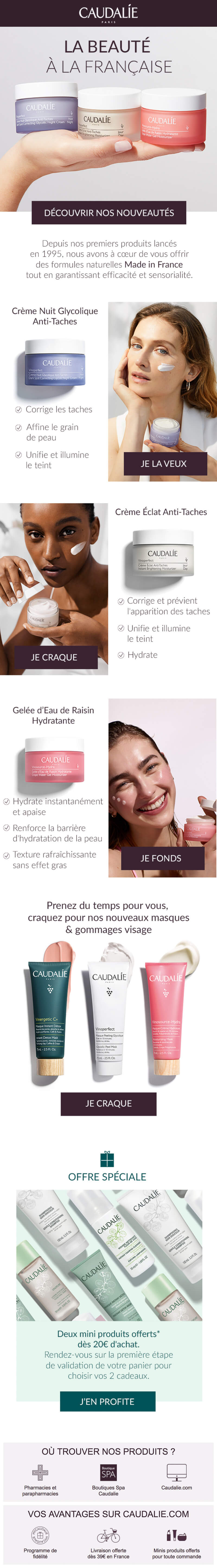 Newsletter Caudalie