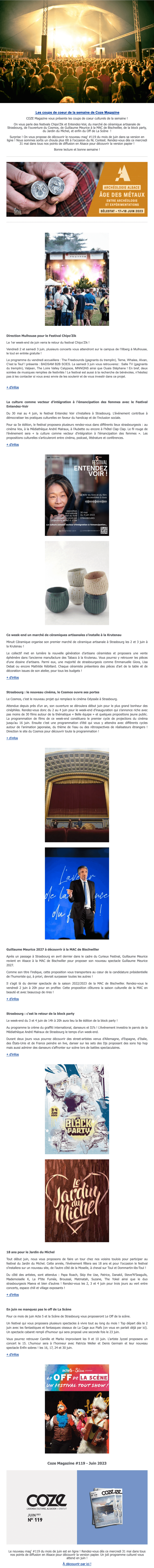 Newsletter COZE Magazine