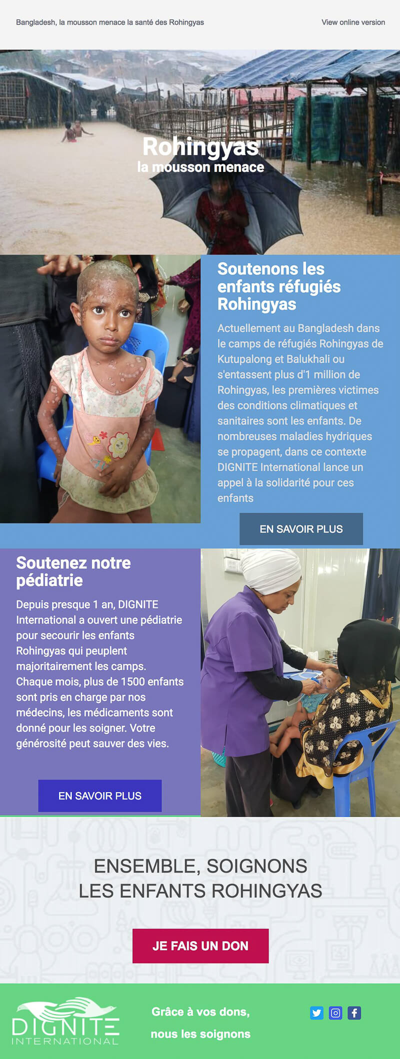 Newsletter Dignité International