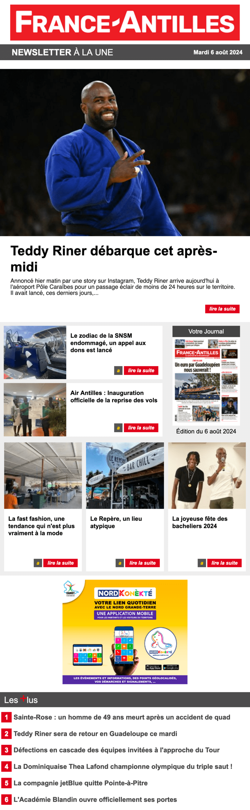 Newsletter France-Antilles