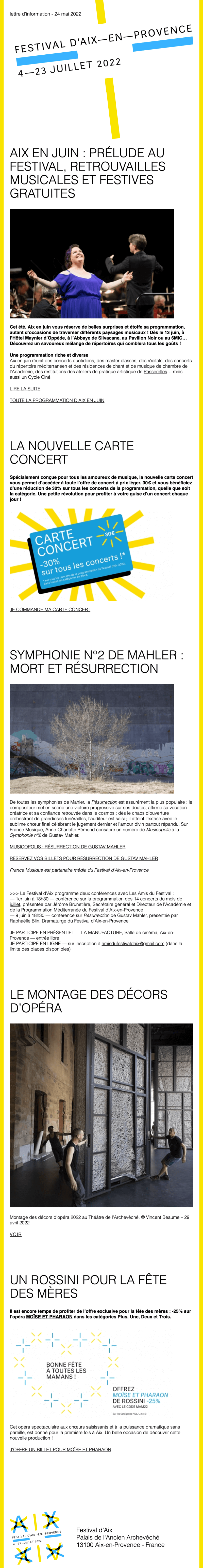 Newsletter Festival d’Aix-en-Provence