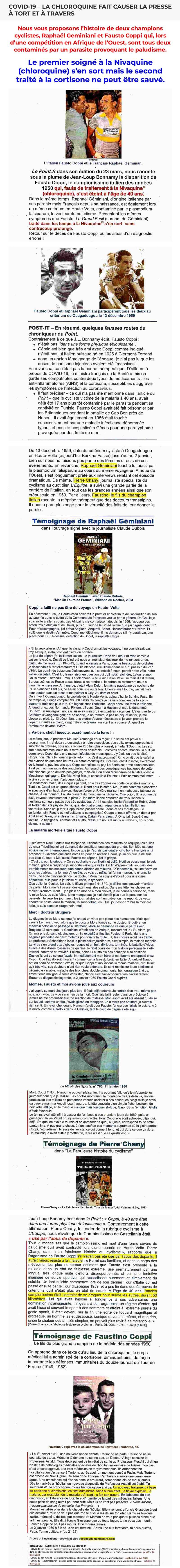 Newsletter Docteur Jean-Pierre de Mondenard