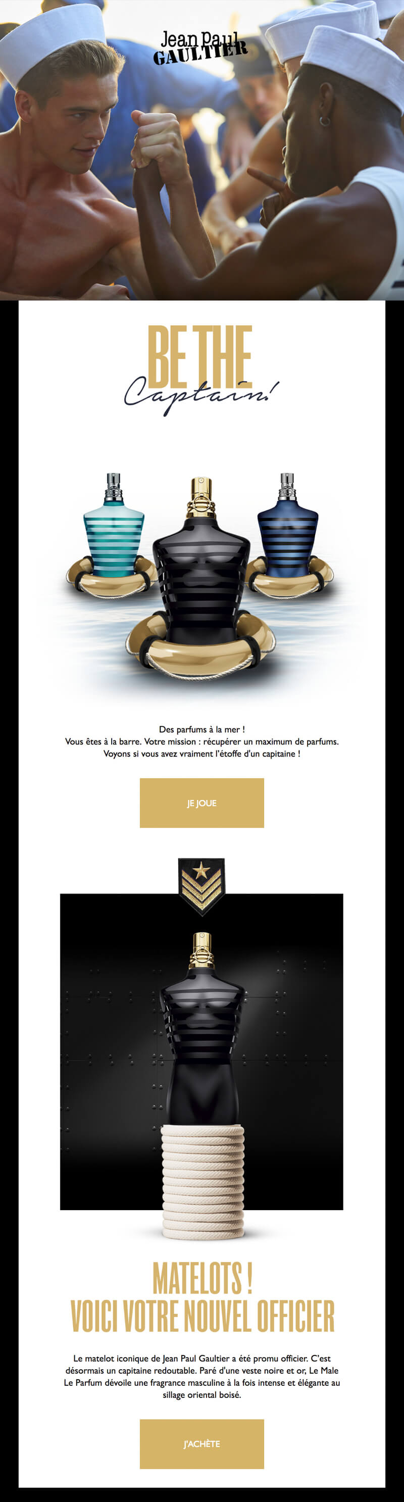 Newsletter Jean Paul Gaultier
