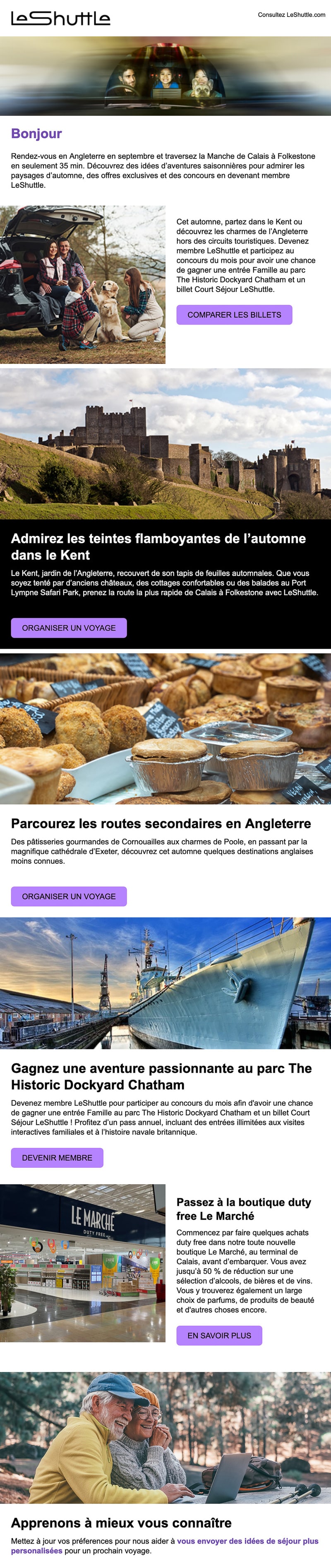 Newsletter Le Shuttle