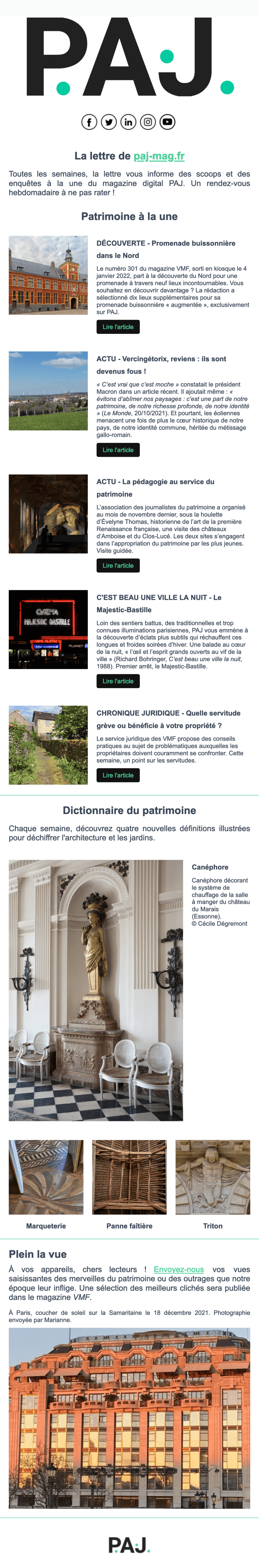 Newsletter PAJ Magazine