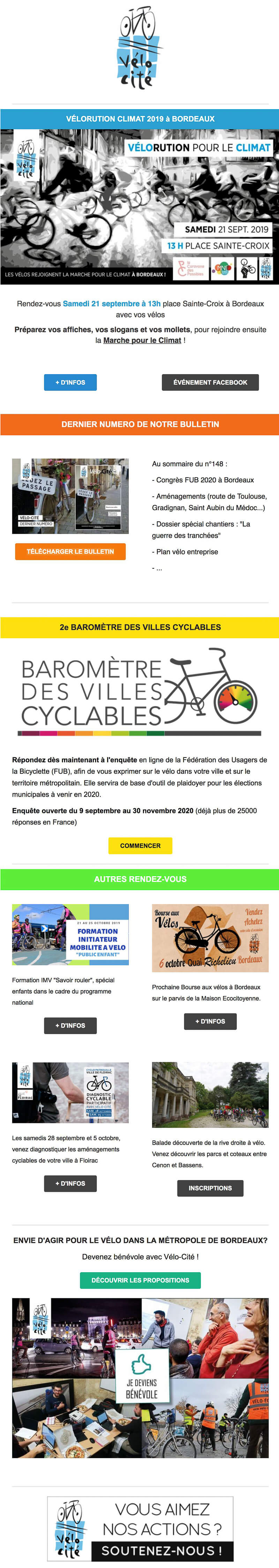 Newsletter Vélo-Cité