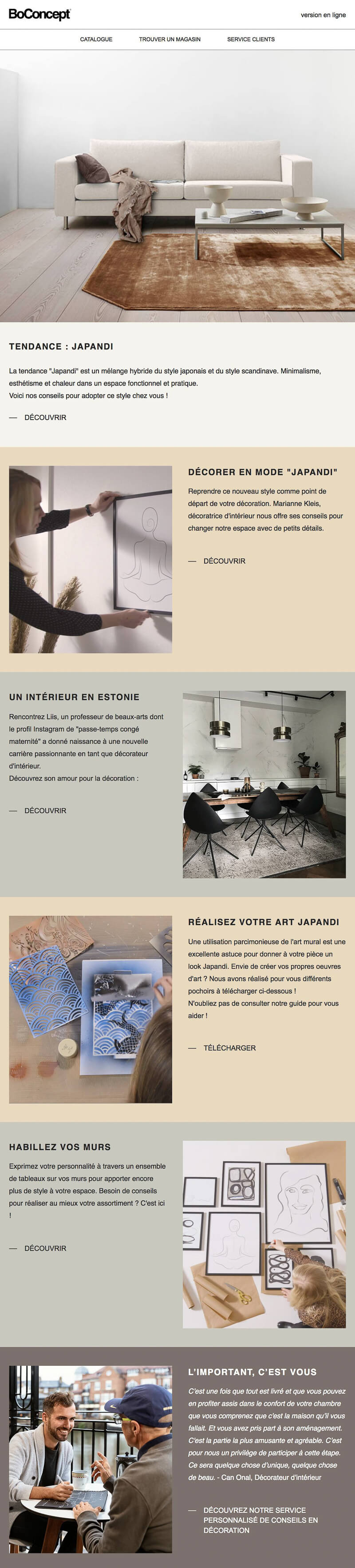 Newsletter BoConcept