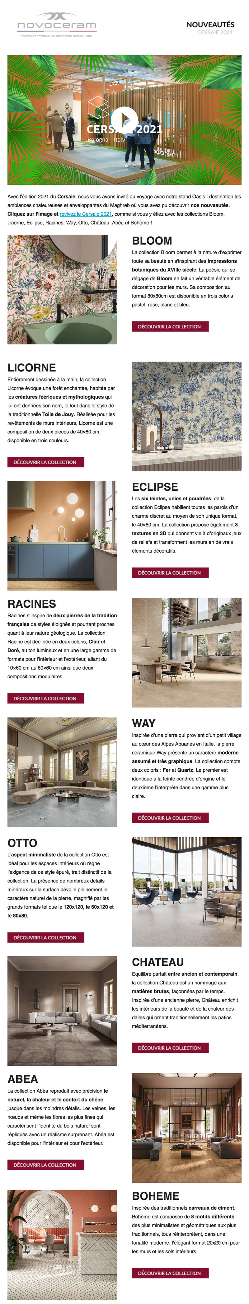 Newsletter Novoceram