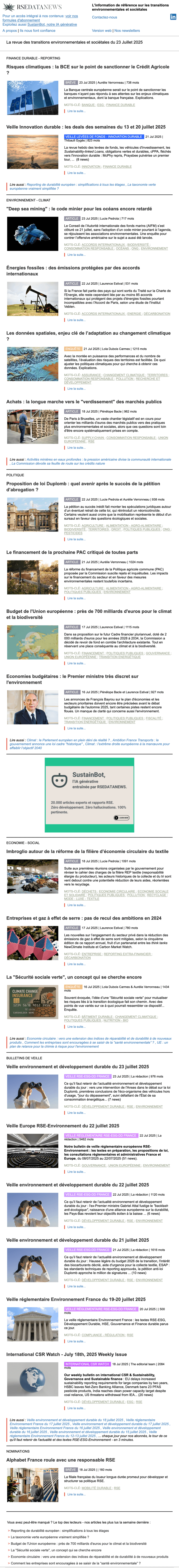 Newsletter RSEDATANEWS