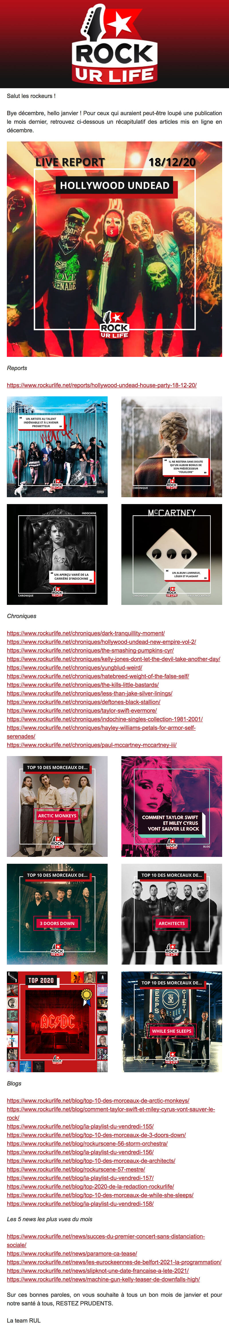 Newsletter RockUrLife
