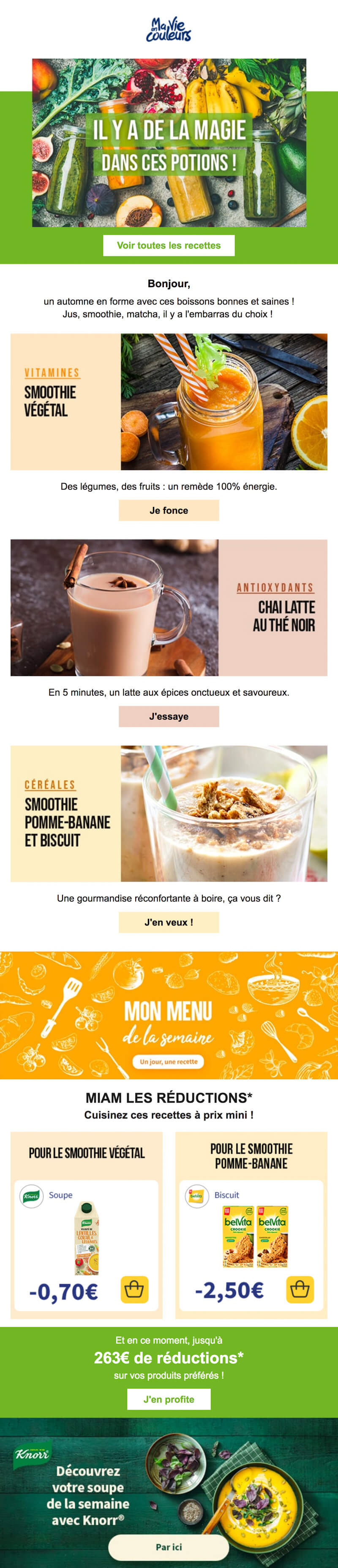 Newsletter Ma vie en couleurs