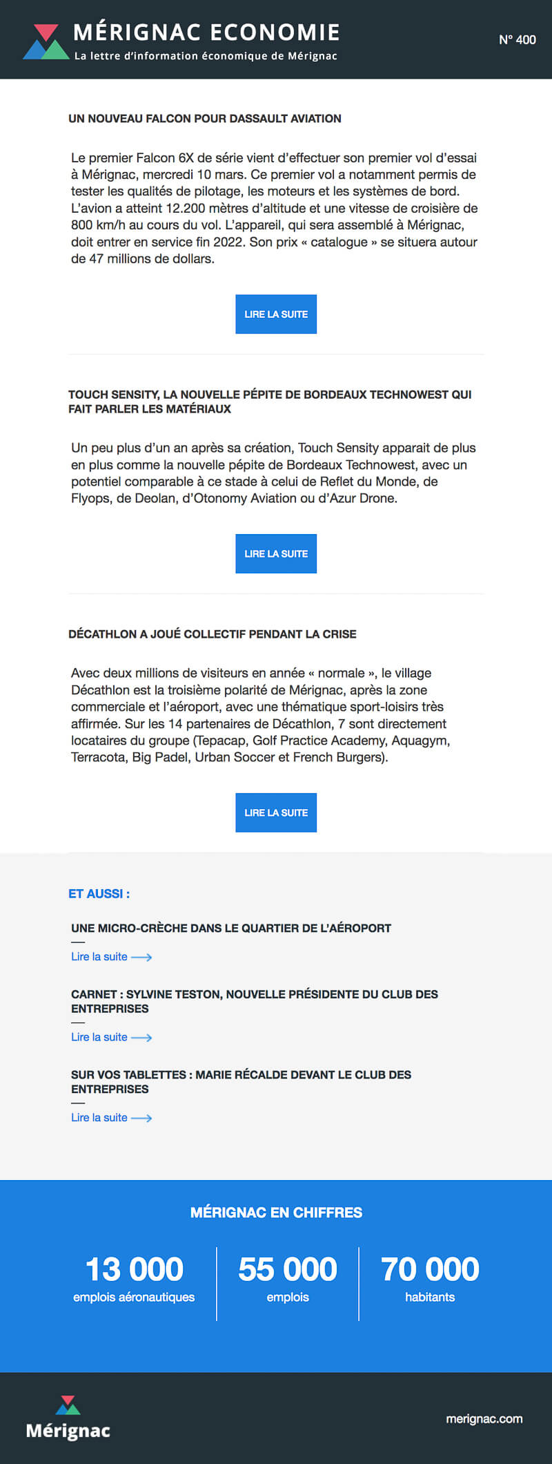 Newsletter Mérignac économie