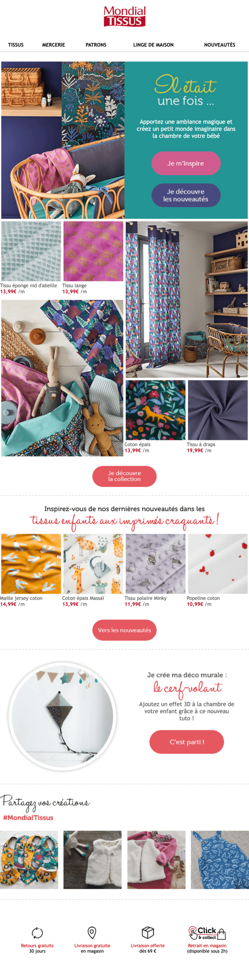 Newsletter Mondial Tissus