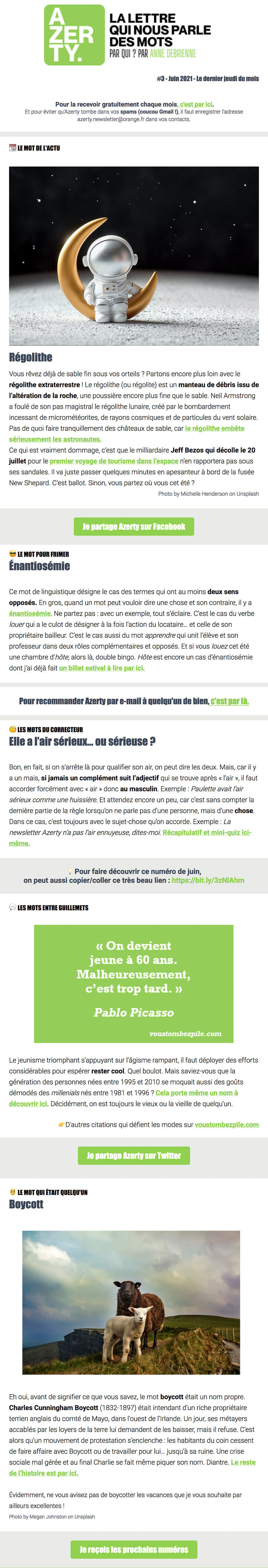 Newsletter Azerty