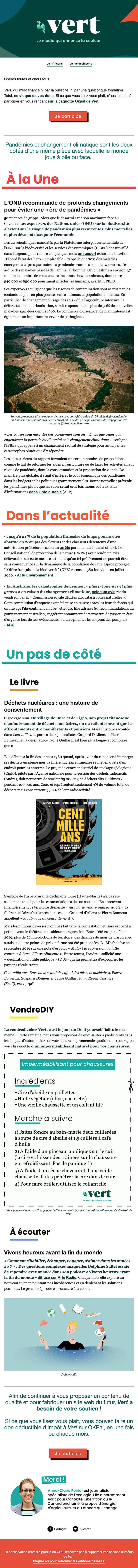 Newsletter Vert