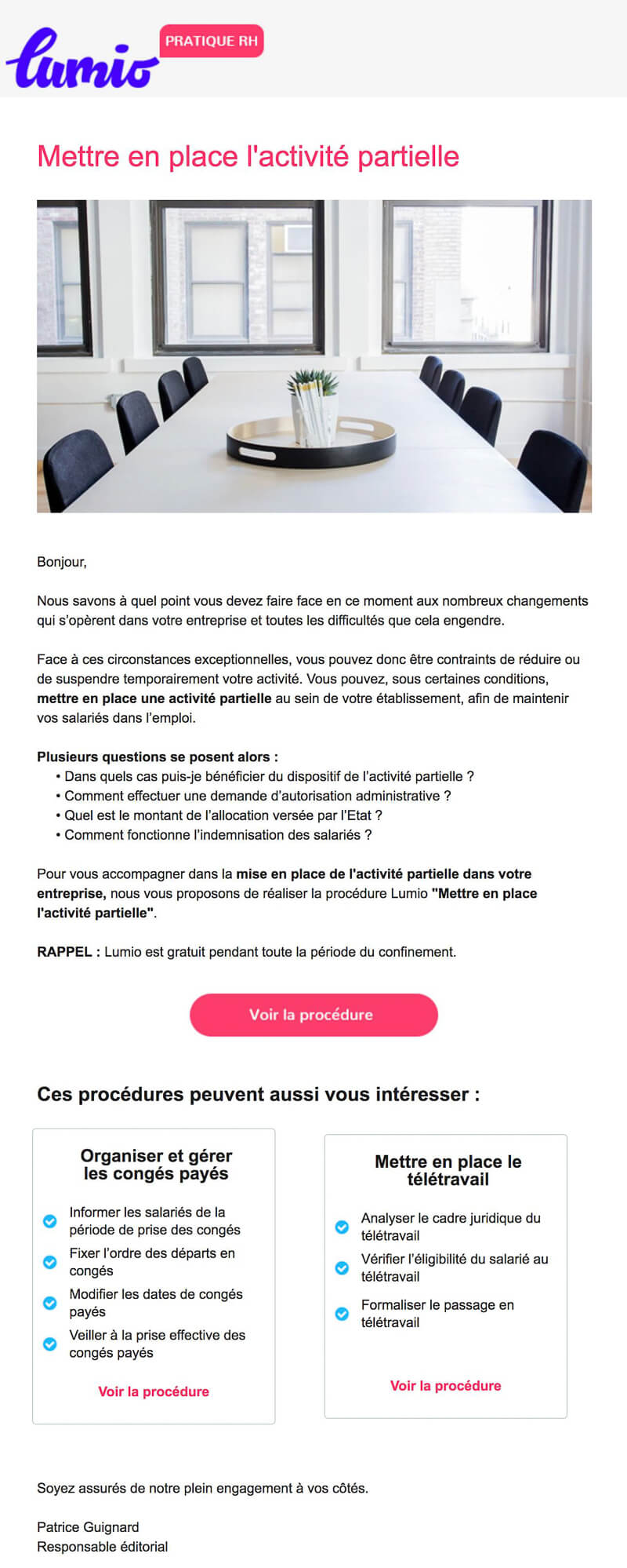 Newsletter Instant RH