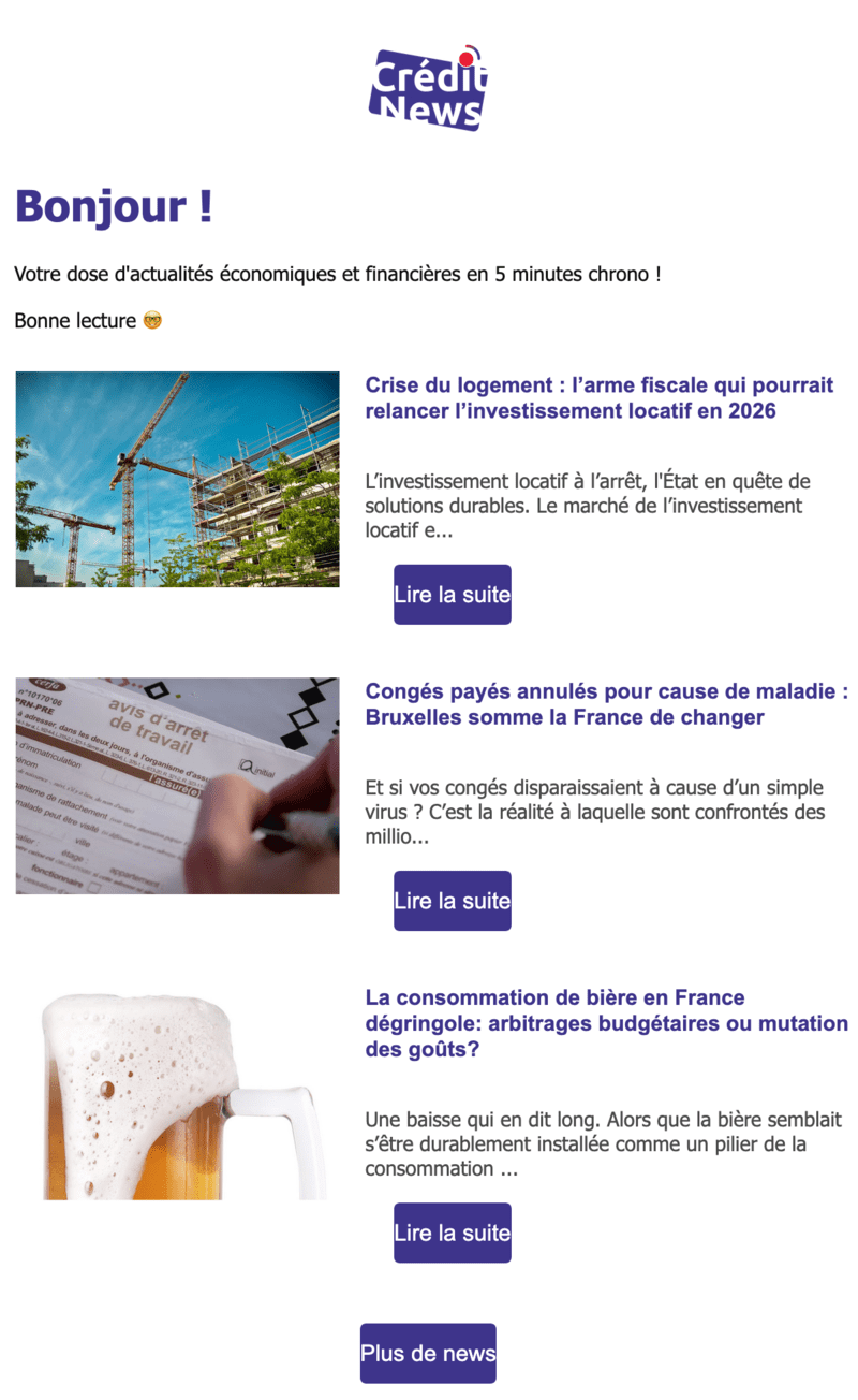 Newsletter Creditnews