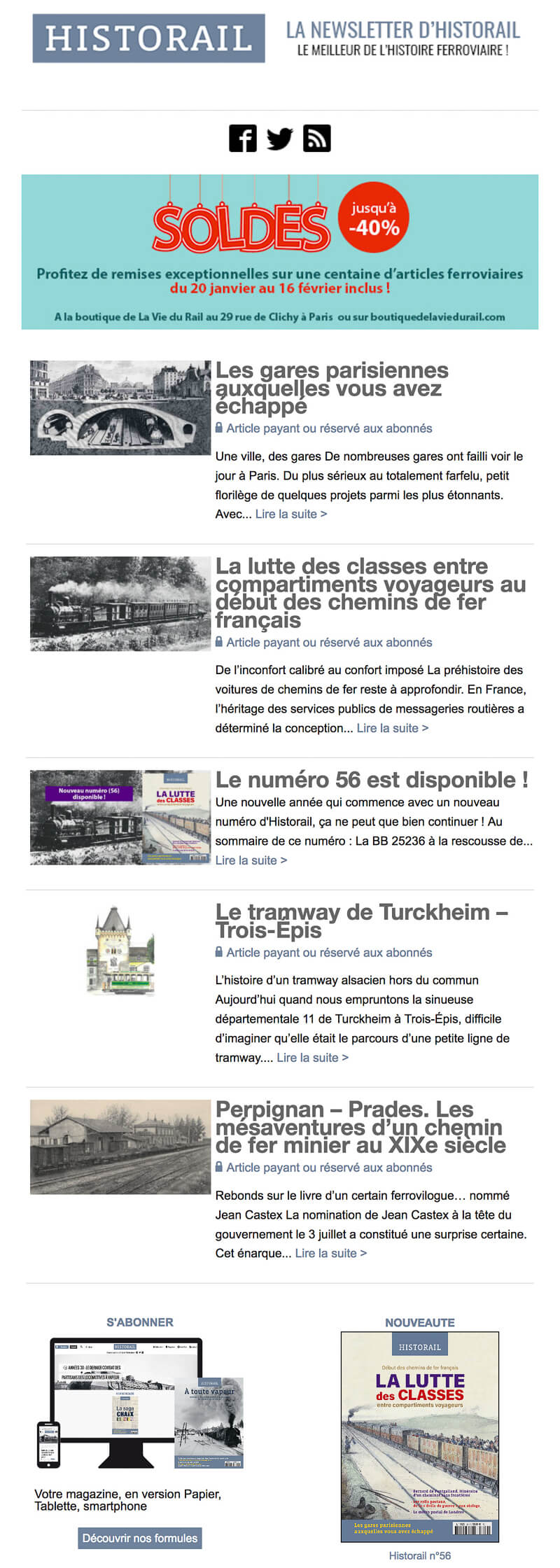 Newsletter Historail