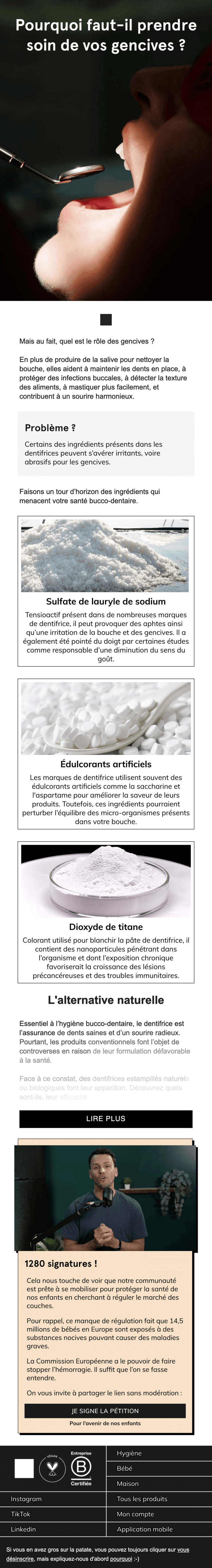 Newsletter La marque en moins