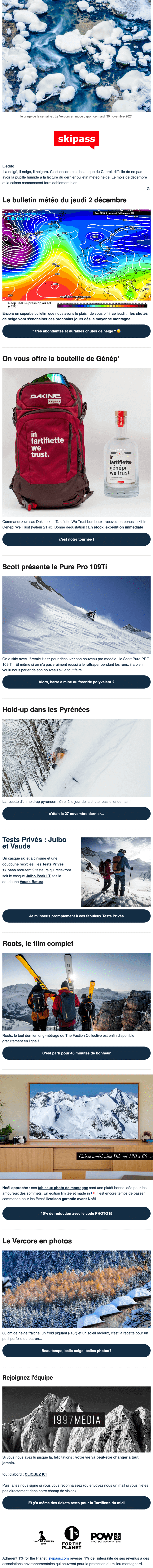 Newsletter Skipass