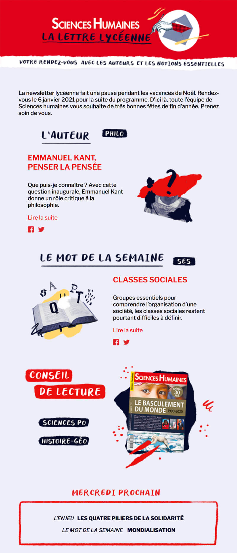 Newsletter Sciences Humaines - La Lettre Lycéenne