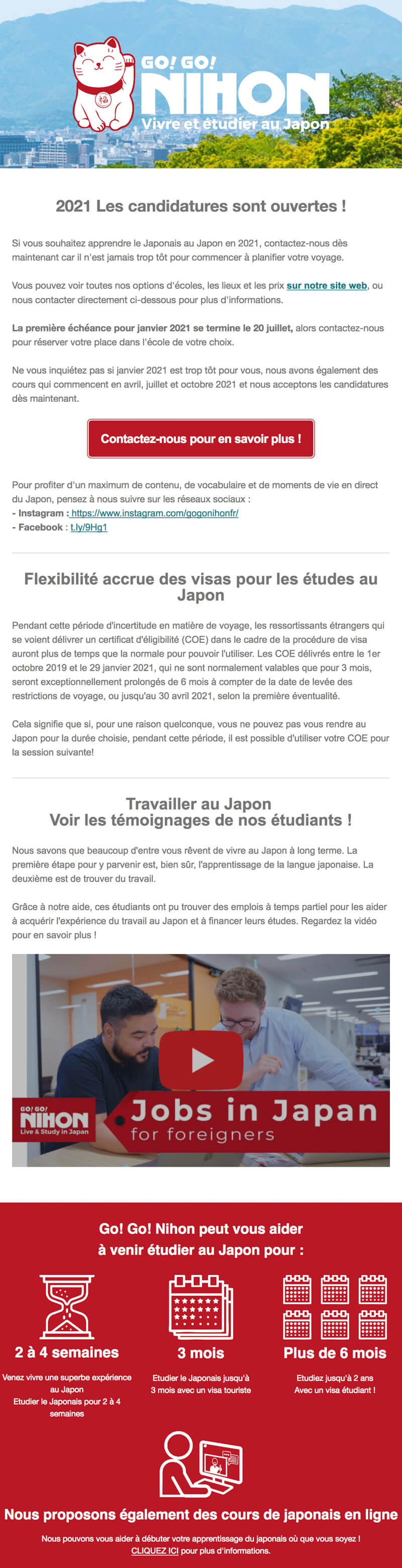 Newsletter Go! Go! Nihon