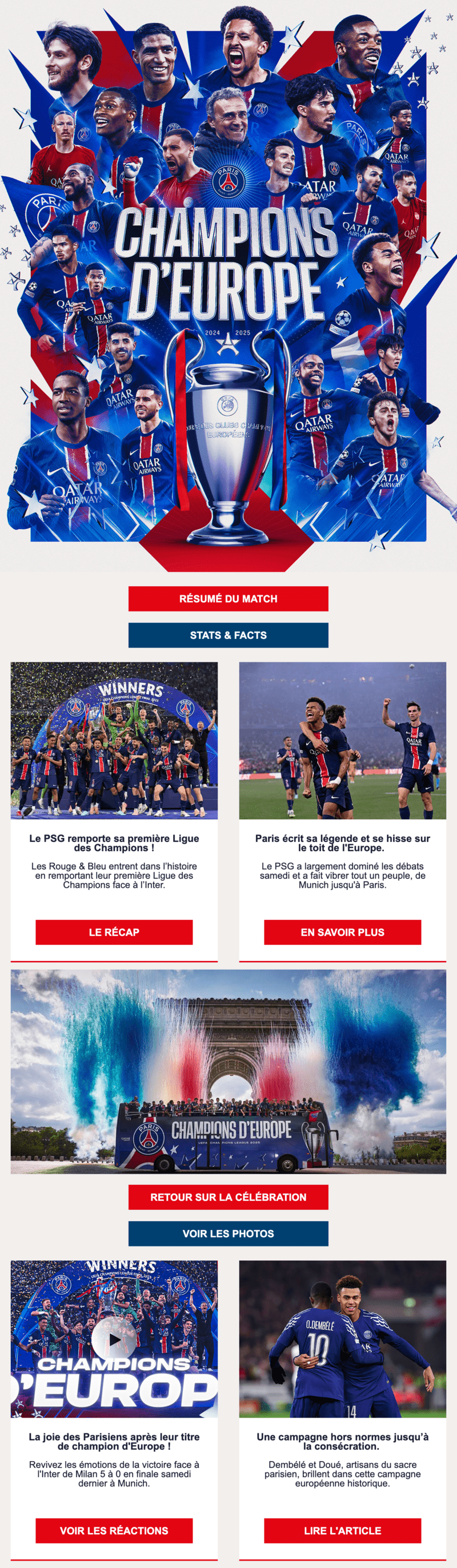 Newsletter Paris Saint-Germain