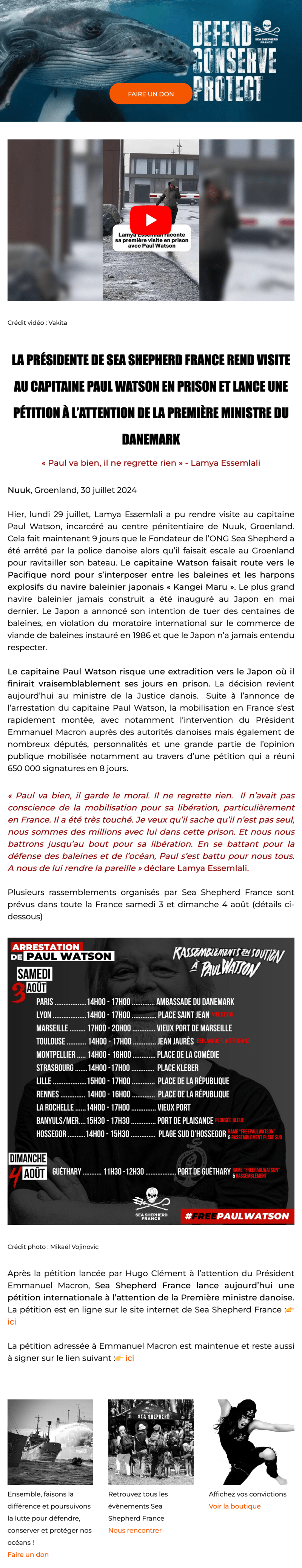 Newsletter Sea Shepherd France
